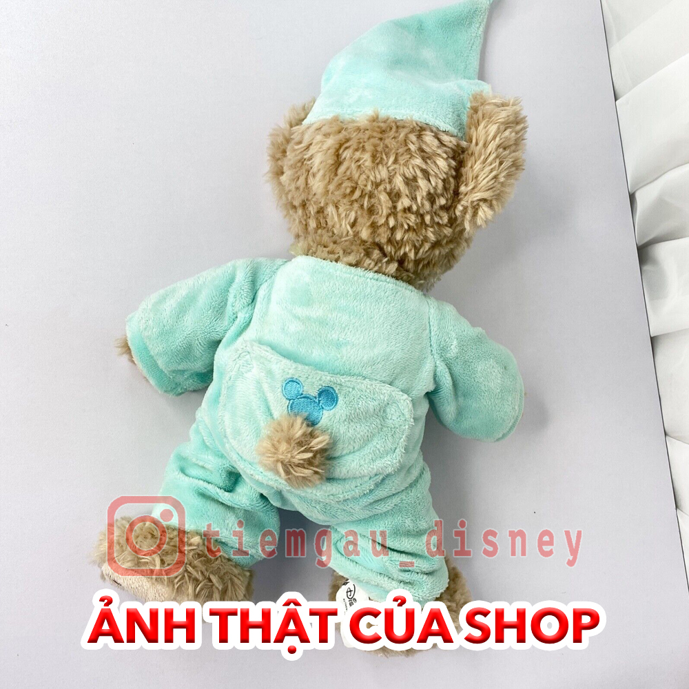 Gấu bông Duffy đồ ngủ Pajamas màu xanh Aqua dễ thương cho bé ôm mỗi tối - Chính hãng Disney