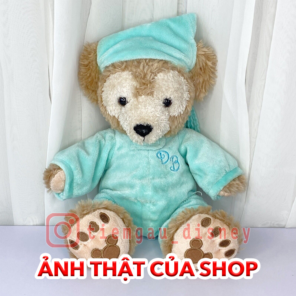 Gấu bông Duffy đồ ngủ Pajamas màu xanh Aqua dễ thương cho bé ôm mỗi tối - Chính hãng Disney