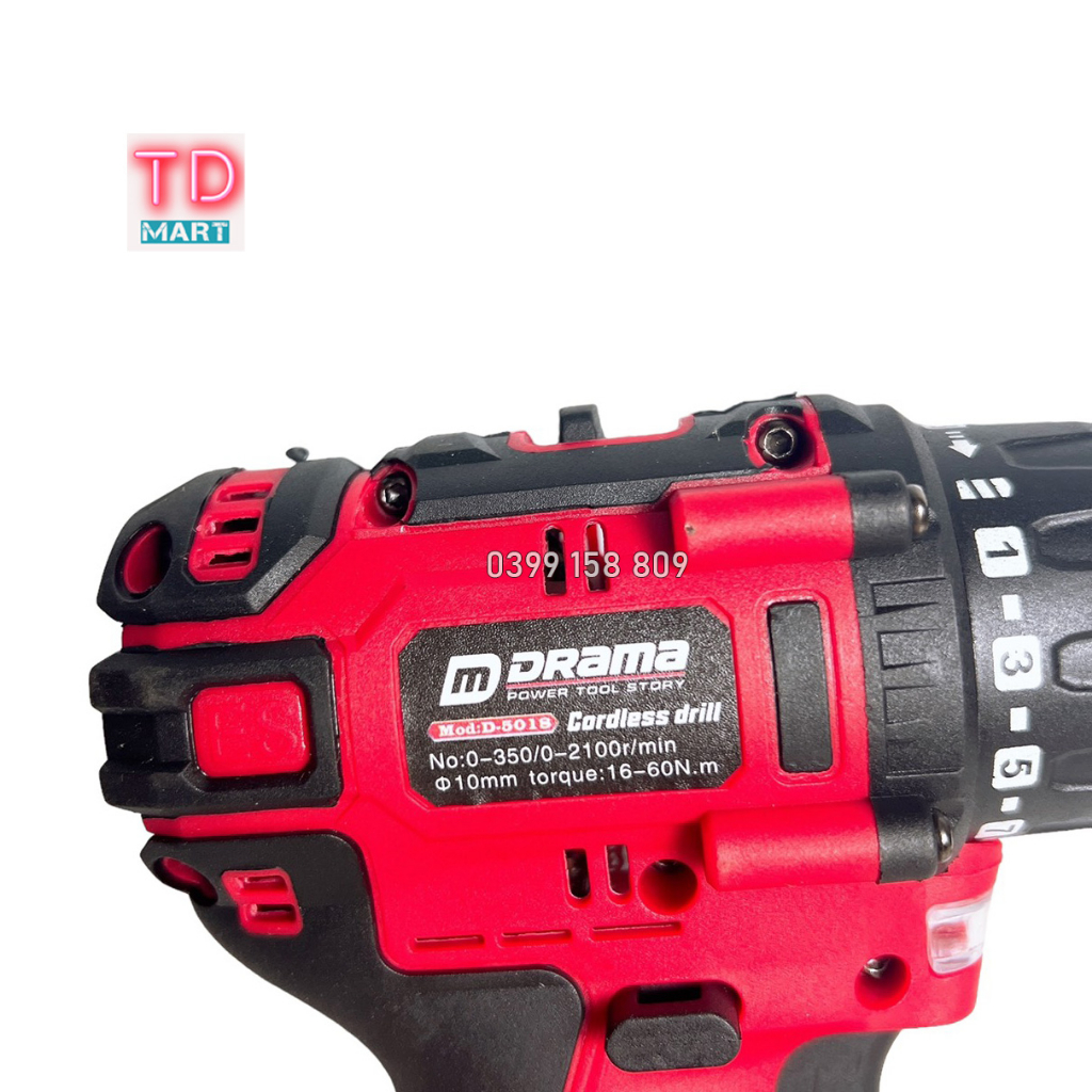 Thân Máy khoan dùng pin 4 cell Drama 18v Không Chổi Than