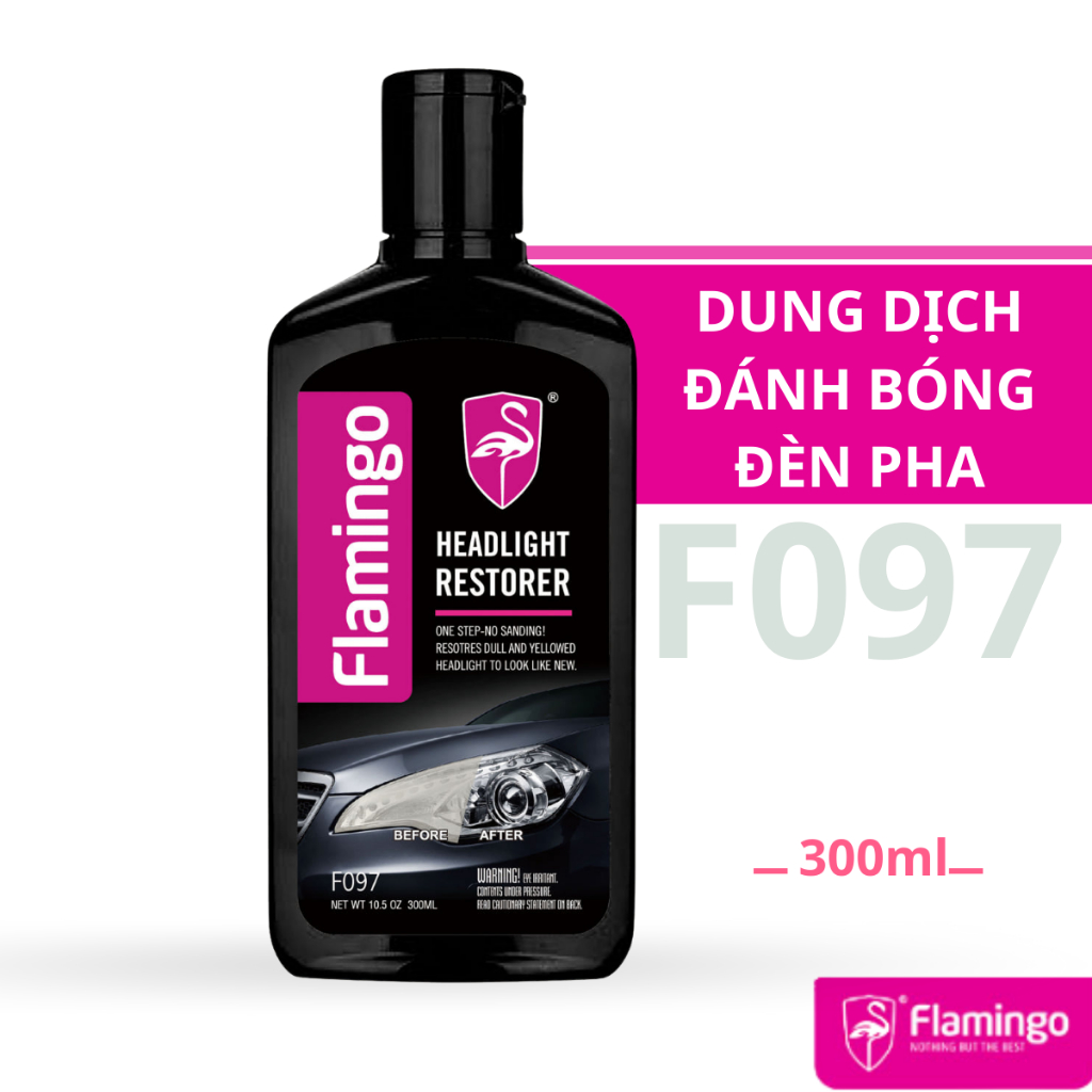 Dung Dịch Đánh Bóng Đèn Pha Flamingo F097 300ml - Hãng Phân Phối Chính Thức