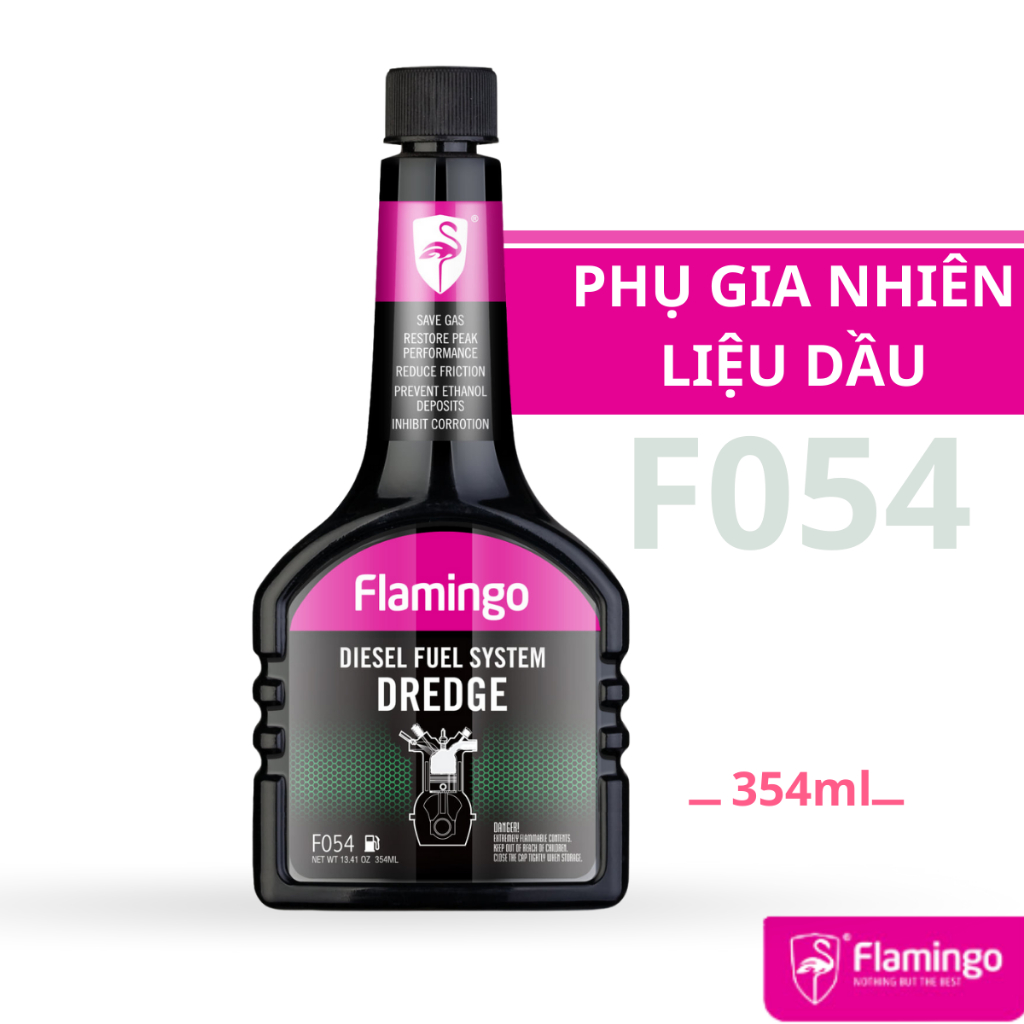 Vệ sinh buồng đốt kim phun động cơ ô tô, Phụ gia Dầu Flamingo F054 354ml