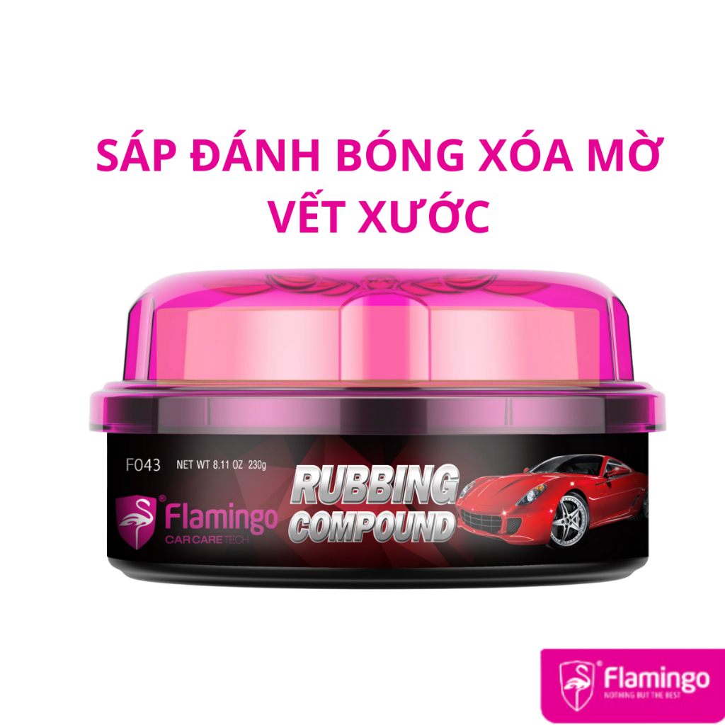 Sáp Đánh Bóng Xóa Mờ Vết Xước Flamingo F043 230g – Hãng Phân Phối Chính Thức