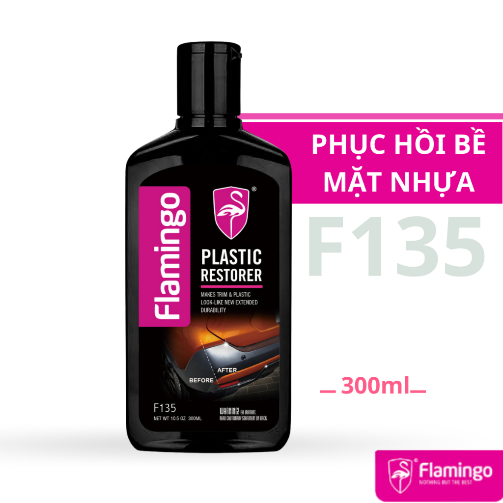 Phục Hồi Bề Mặt Nhựa Như Mới Flamingo F135 300ml - Hãng Phân Phối Chính Thức