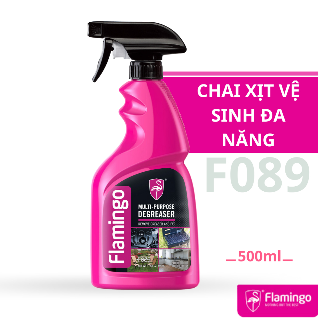 Chai Xịt Vệ Sinh Đa Năng Flamingo F089 500ml - Hãng Phân Phối Chính Thức