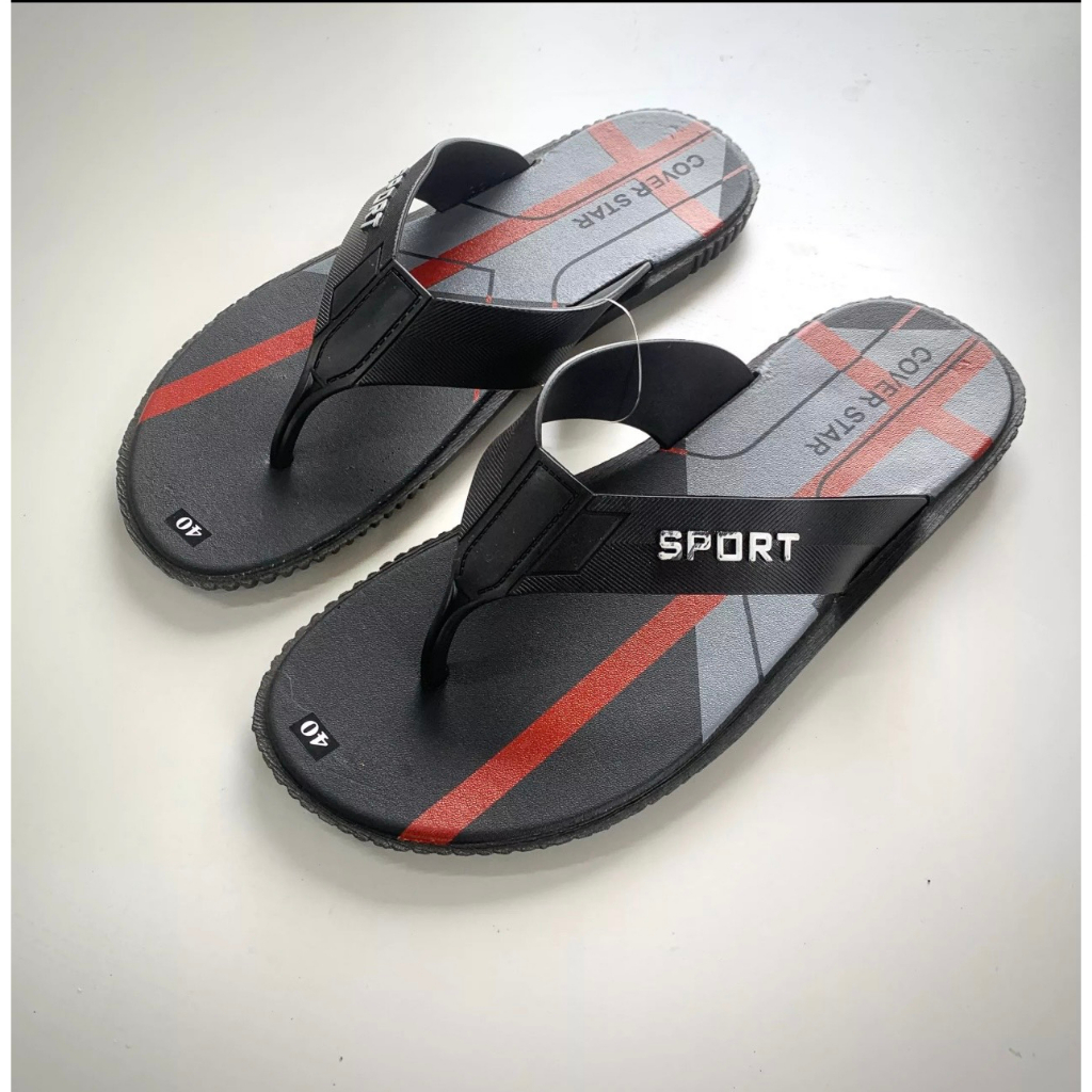 Dép kẹp thời trang nam phối màu, mang êm chống trơn trượt - L08