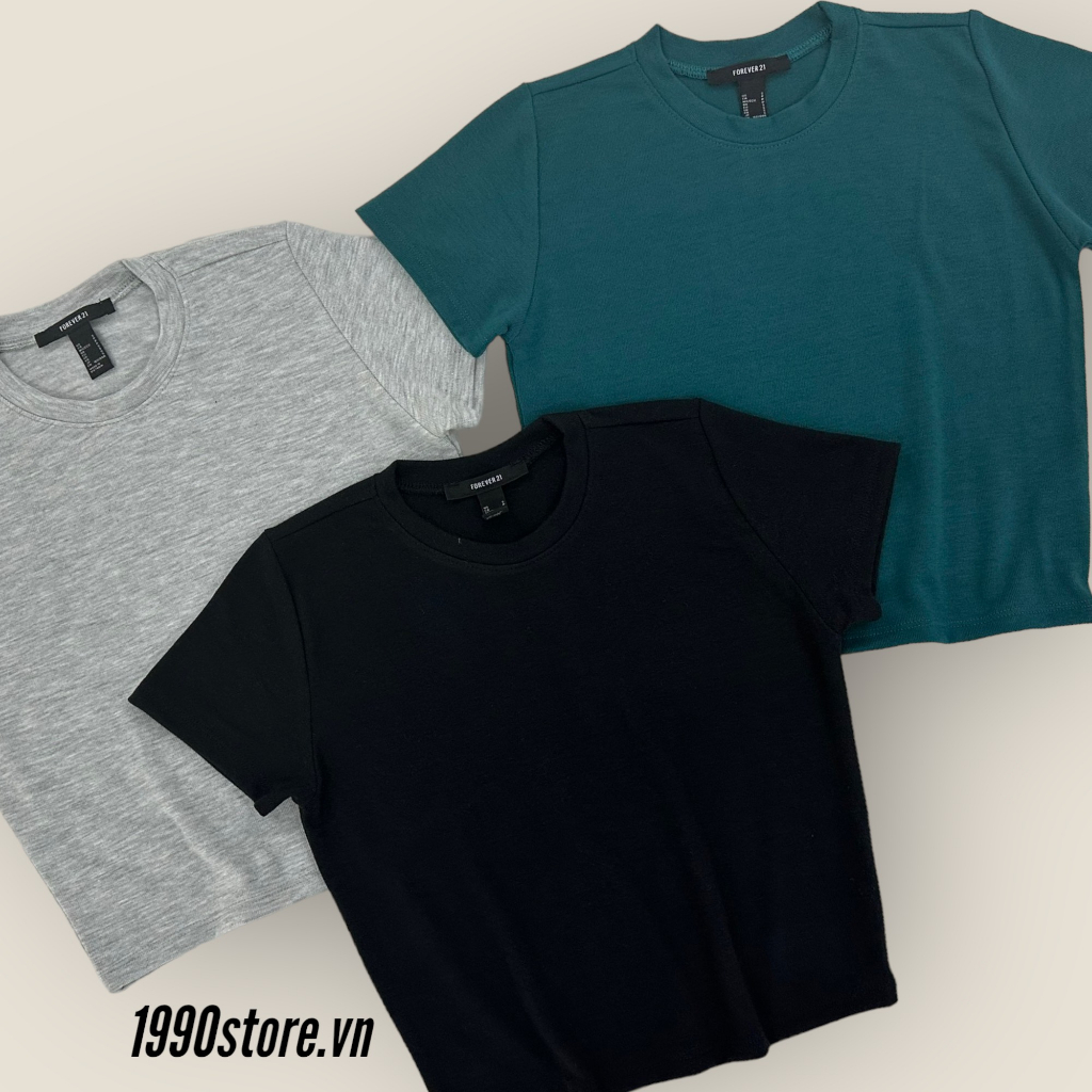 Aó thun trơn chất cotton dệt chất mát dầy dặn siêu xịn vnxk