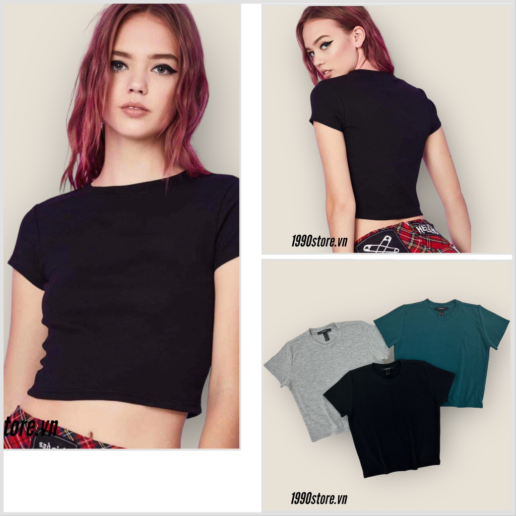 Aó thun trơn chất cotton dệt chất mát dầy dặn siêu xịn vnxk