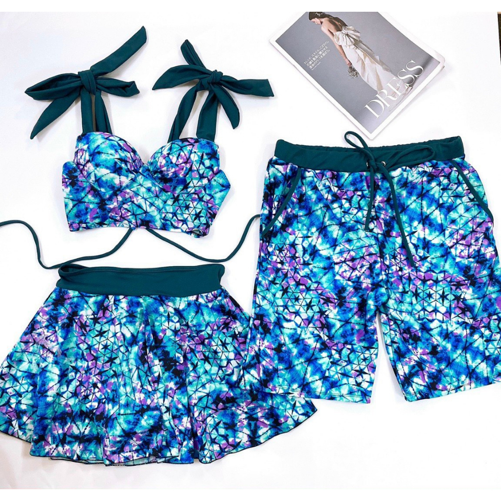 Đồ bơi cặp đôi nam nữ, BIKINI ĐÔI nam nữ galaxy - Đồ đôi, thời trang nam nữ Forever Couple Store