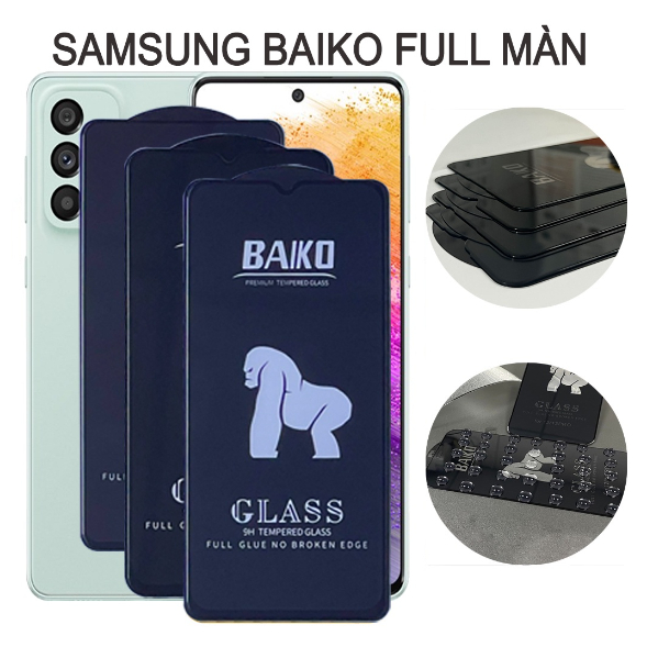 Kính cường lực Baiko Full màn hình cho các dòng Samsung A20,A30,A50,A70,A71,A72,A11,A12, m51,m52, a23