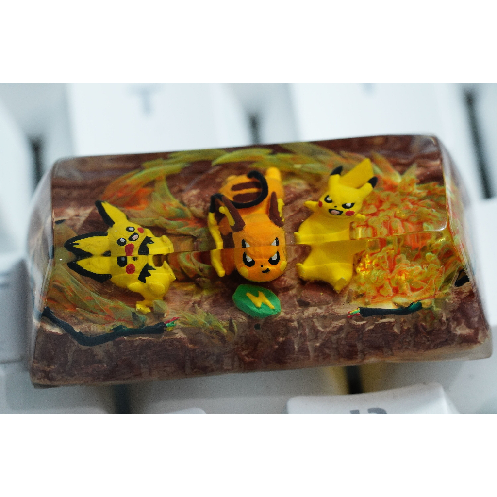 2U pichu, pikachu, raichu keycap - nút bàn phím cơ