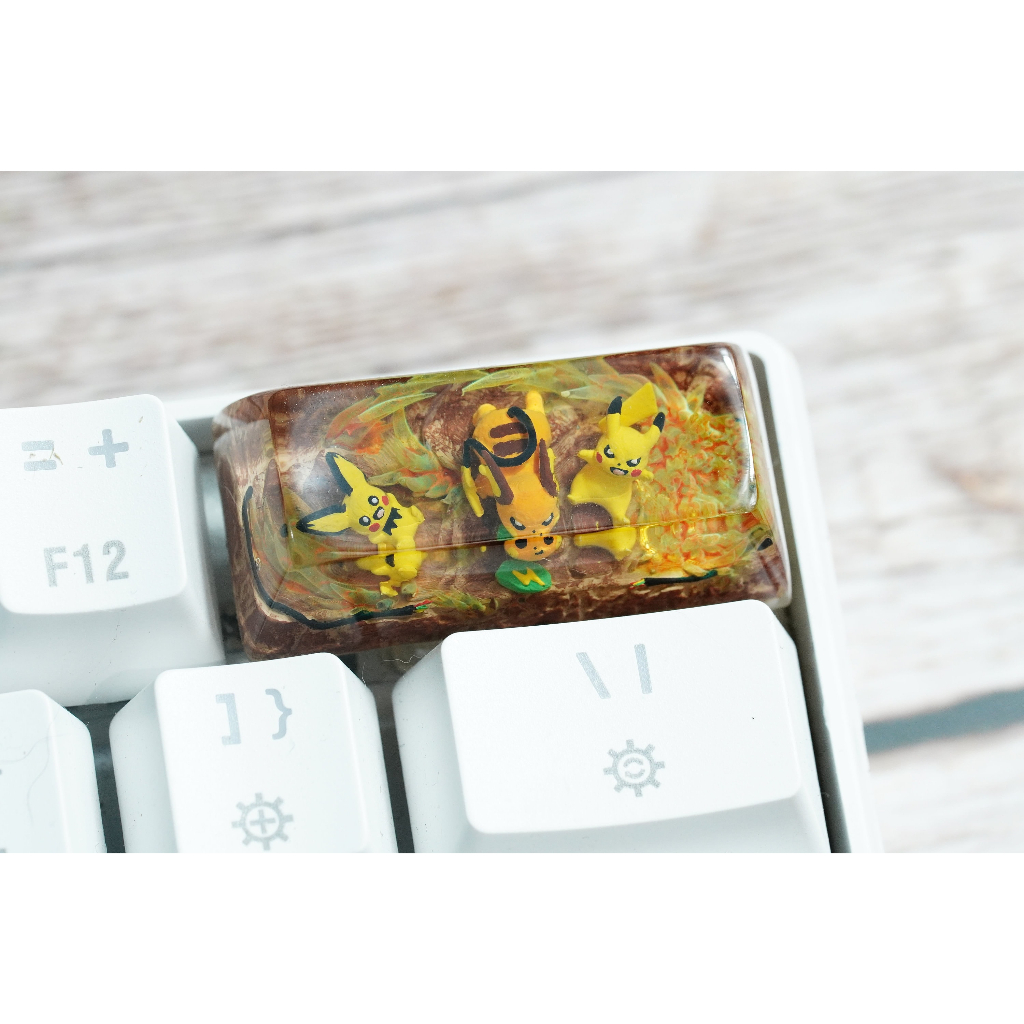 2U pichu, pikachu, raichu keycap - nút bàn phím cơ