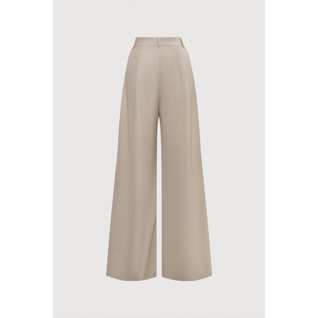 MAVEN - Quần tây beige ống đứng rộng Rosia Beige Pants