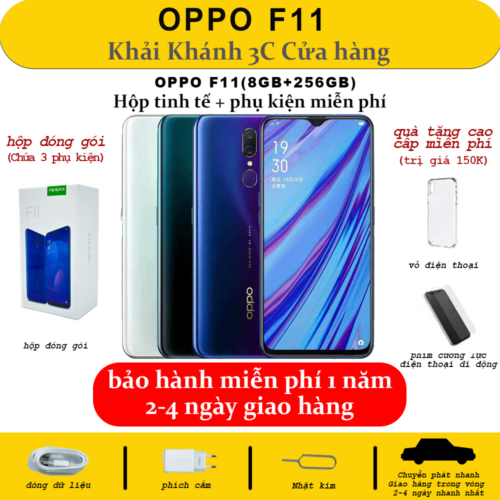 điện thoại Oppo F11 2sim Ram 8G/256G -màn hình giọt nước 6.5inch ahXuất hiện tinh tế và hiệu suất mạnh
