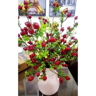 Cành lựu phú quý - cây giả