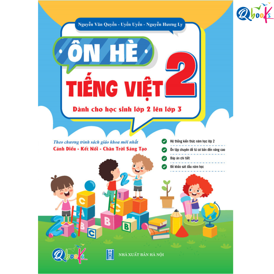 Sách Ôn Hè Tiếng Việt 2 Dành cho học sinh lớp 2 lên 3 (1 cuốn)
