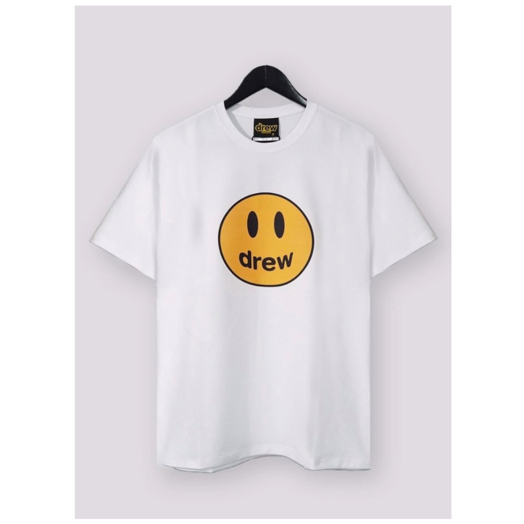 Áo Thun Tay Lỡ Nam Drew Mặt CườiForm Rộng Cotton Phông Nam Oversize Local Brand In Hình GH1