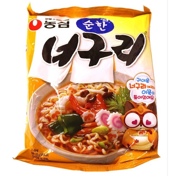 NONGSHIM [ Lốc 5 gói Mỳ Neoguri không cay 120g*5 순한너구리멀티팩