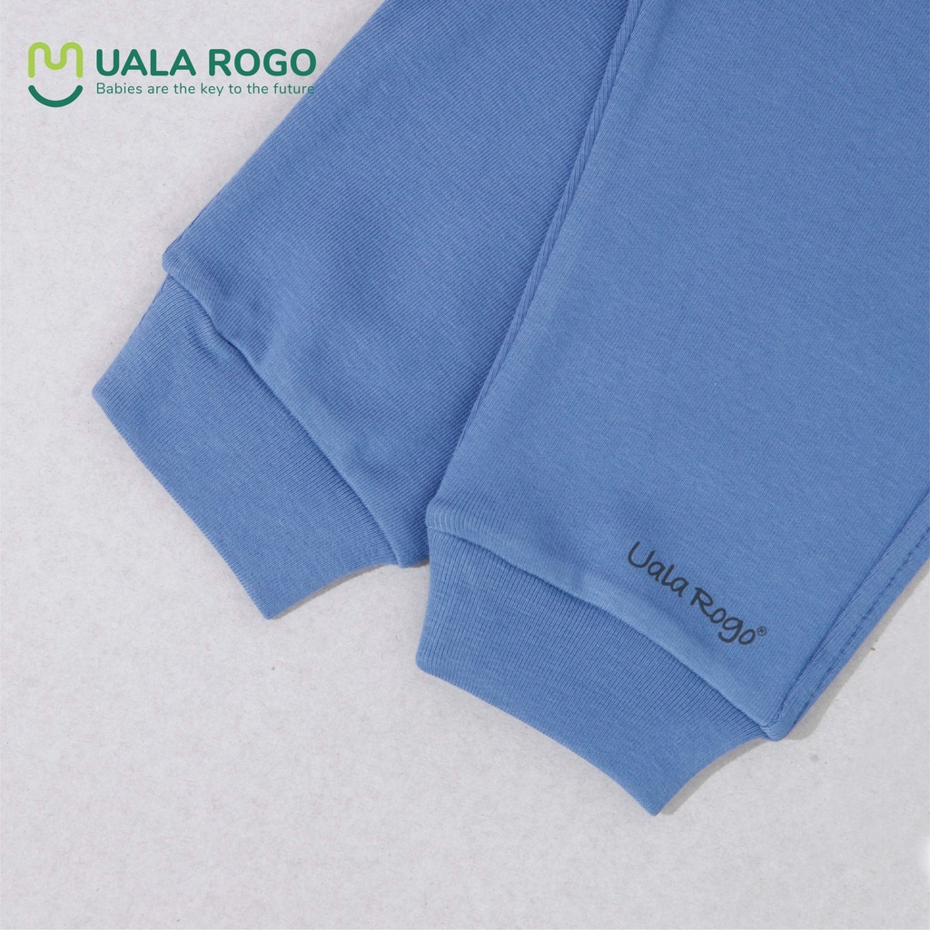 Bộ quần áo dài tay nỉ họa tiết cho bé trai, bé gái UALA ROGO UR3894