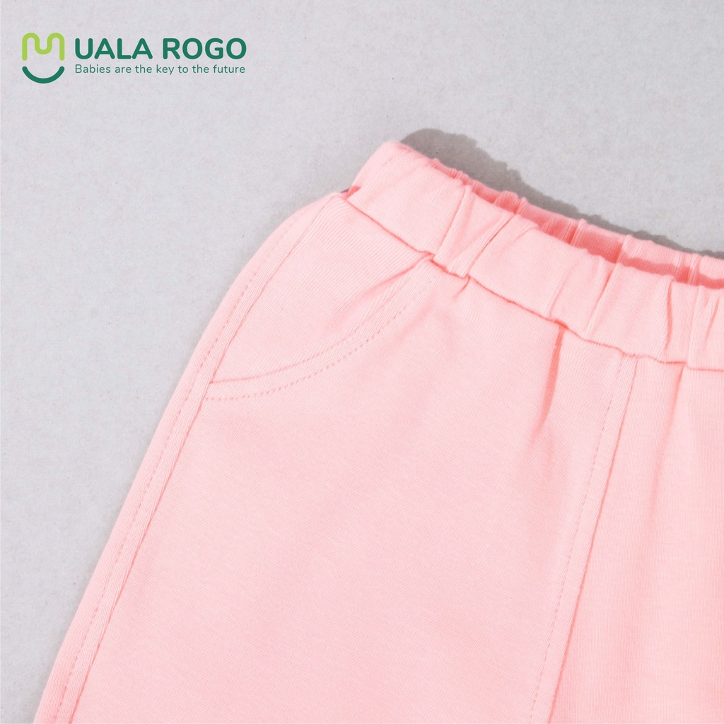 Bộ quần áo dài tay nỉ họa tiết cho bé trai, bé gái UALA ROGO UR3894