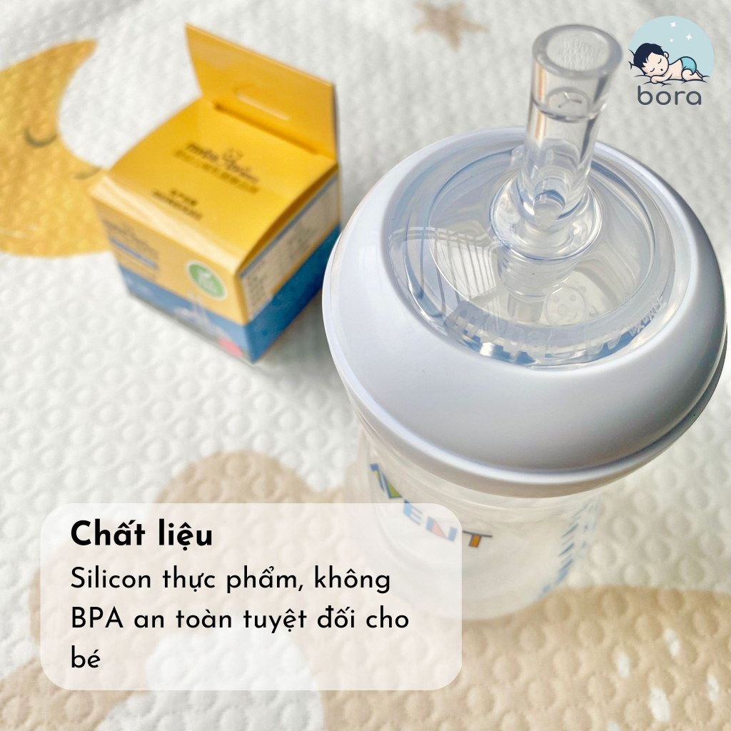 Ống tập hút bình sữa Avent cho bé chống sặc, chống đầy hơi - MyBaby