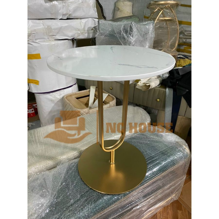 Kệ, Bàn góc, Bàn trà sofa NC HOUSE mặt đá vân mây khung sắt sơn tĩnh điện nội thất phòng khách cafe ban công NC01 | BigBuy360 - bigbuy360.vn