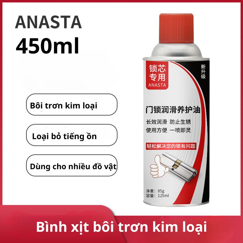 Bình Xịt Tẩy Rỉ Sét Bôi Trơn Kim Loại Chống Ăn Mòn 450ml
