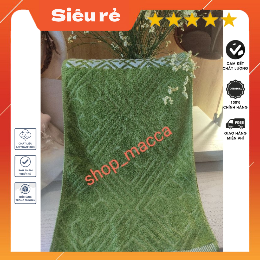 Khăn Mặt Cotton Cao Cấp Kích Thước 30*50 Cm Họa Tiết 1 Mặt Siêu Đẹp Siêu Rẻ
