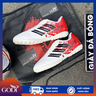 Giày đá bóng size 35 đến size 44 đẹp giá rẻ màu trắng đỏ, giày đá banh nam nữ trẻ em size 36, size 37, size 38 - godi