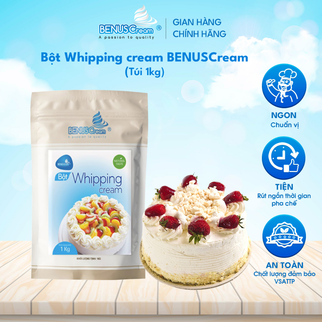 Bột whipping cream - Benuscream