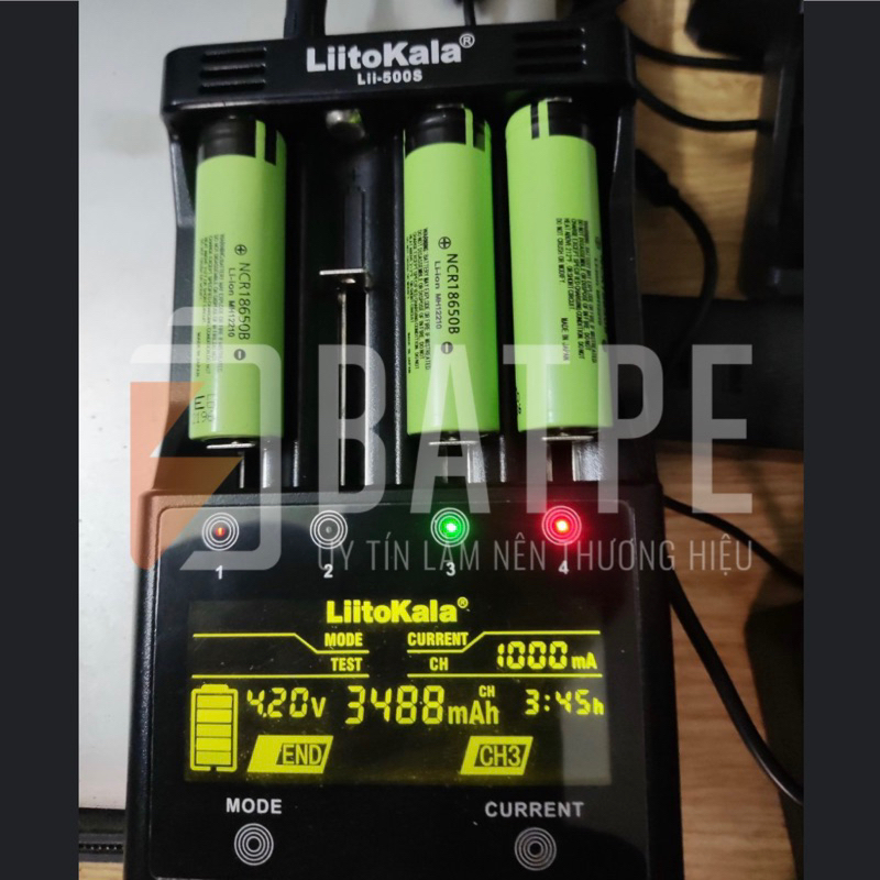 Pin sạc 18650 Panasonic mới 100% NCR18650B Japan 3400mAh xã 20A nội địa Nhật