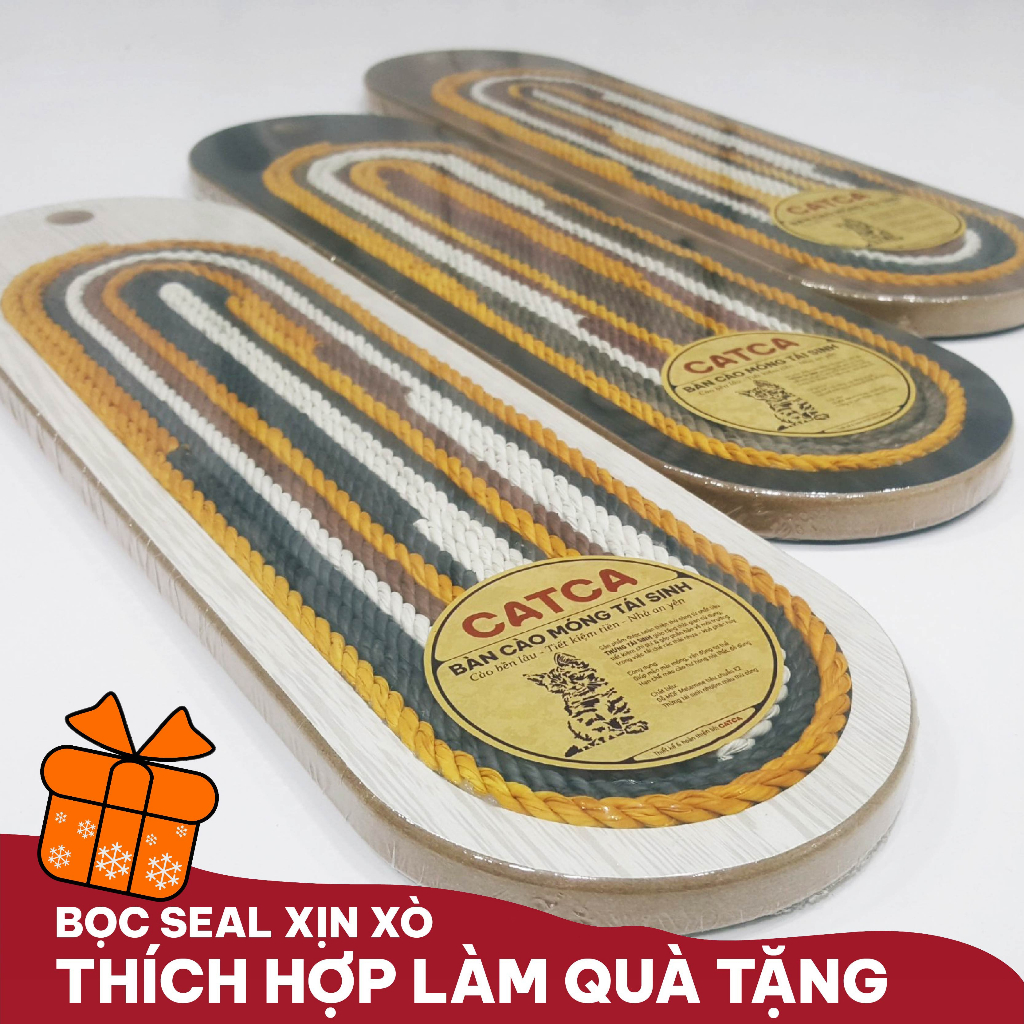 Bàn cào móng cho mèo thừng tái sinh siêu bền sạch nhà - BCM Minimum