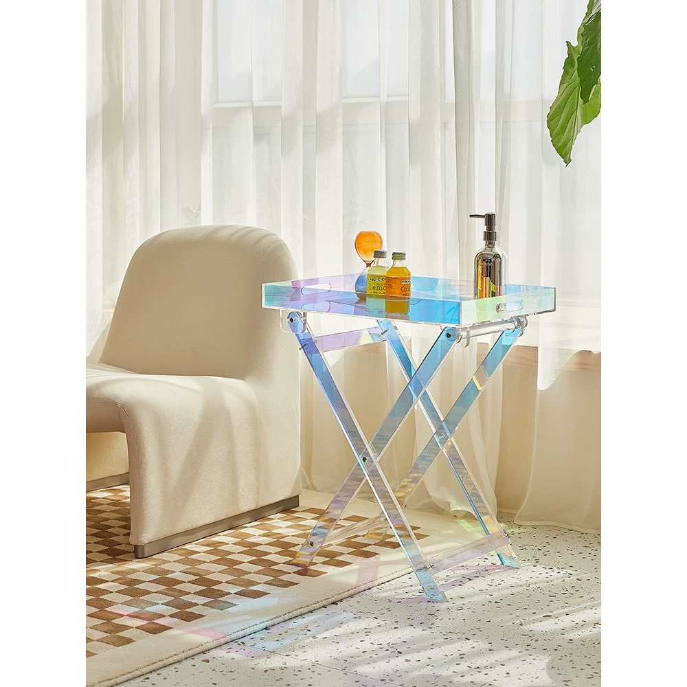 Kệ lưu trữ đa năng hologram Hàn Quốc cao cấp - Bàn phụ decor