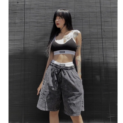 Quần Short Unisex SAIGONESE Wash Plain Nam Nữ