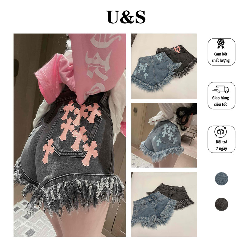 Quần short nữ short jean lưng cao cuốn hàng chuẩn hịn nhé đẹp dễ phối đồ thời trang cá tính và sành điệu hotgirl Hàn Quốc thời trang hè