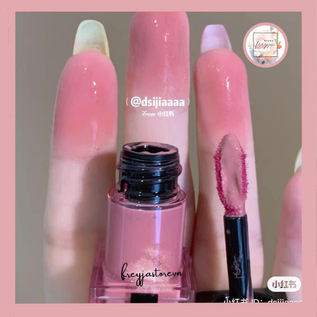 Son YSL Water Stain 614 Rose Immerge - Tô Điểm Ngọt Ngào Nữ Tính, Màu Hồng Cánh Hoa Dịu Dàng Hương Thơm Trái Cây Dịu Nhẹ