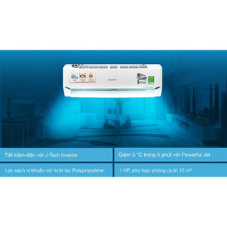 Máy lạnh Sharp Inverter 1 HP AH-X9XEW - SẢN XUẤT TẠI THÁI LAN - Dienmaykhore