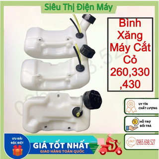 Bình xăng máy cắt cỏ 2 thì loại nhỏ 260 - 330 - 430