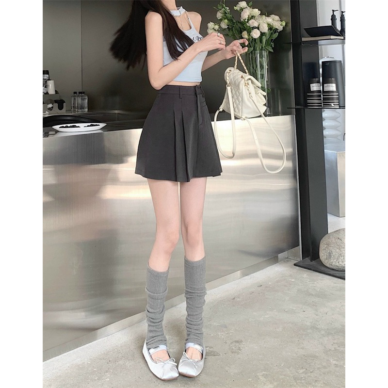 Chân váy xếp ly cạp cao dáng chữ a phong cách tennis xòe kiểu li ngắn bản to thời trang Hàn Quốc | BigBuy360 - bigbuy360.vn