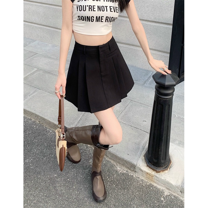 Chân váy xếp ly cạp cao dáng chữ a phong cách tennis xòe kiểu li ngắn bản to thời trang Hàn Quốc | BigBuy360 - bigbuy360.vn