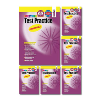 Spectrum - test practice - grade 1,2,3,4,5,6 - khổ a4 - đen trắng
