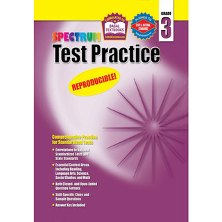 [ Thực Hành Kiểm Tra ] Spectrum - Test Practice - Grade 1,2,3,4,5,6 -  KHổ A4 - đen trắng