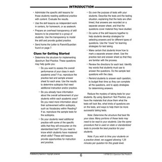 [ Thực Hành Kiểm Tra ] Spectrum - Test Practice - Grade 1,2,3,4,5,6 -  KHổ A4 - đen trắng