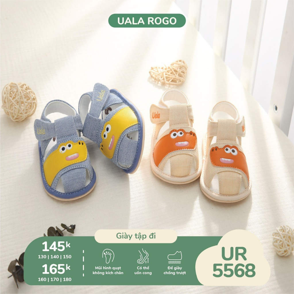 Dép Tập Đi Cao Su Non UalaRogo cho bé