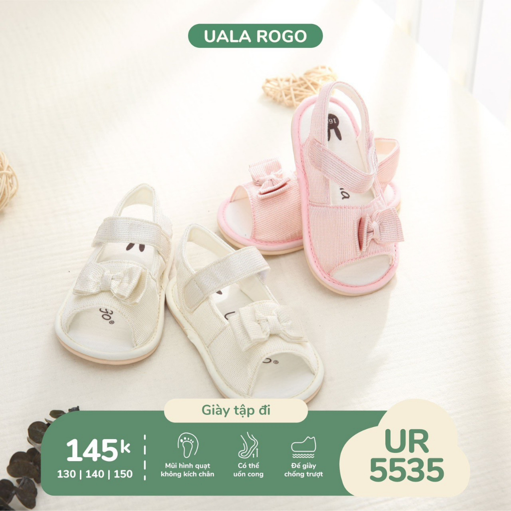 Dép Tập Đi Cao Su Non UalaRogo cho bé