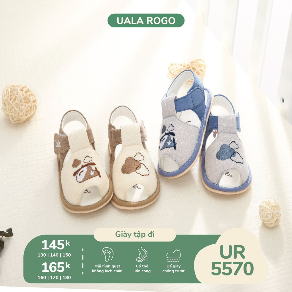 Dép Tập Đi Cao Su Non UalaRogo cho bé