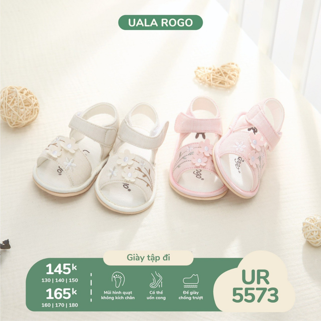 Dép Tập Đi Cao Su Non UalaRogo cho bé