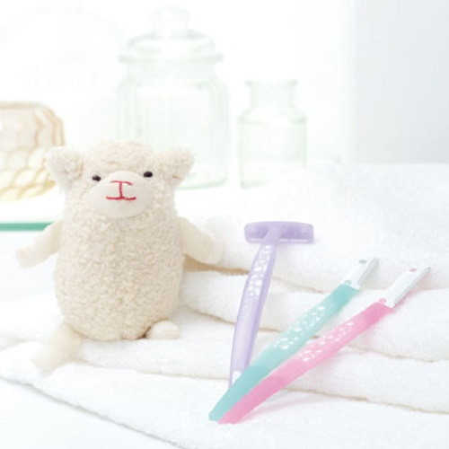 Dao Cạo Lông Mày Cán Nhựa Lưỡi Dao Thép Không Gỉ Kai For Women 17821