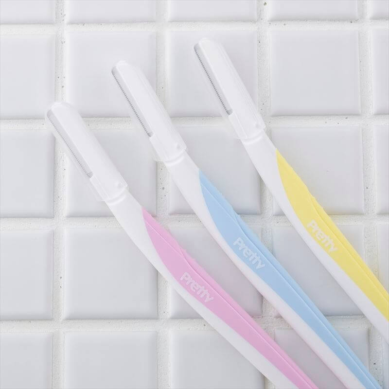 Dao Cạo Lông Mày Cán Dài Lưỡi Thép Không Gỉ Kai Pretty 00188