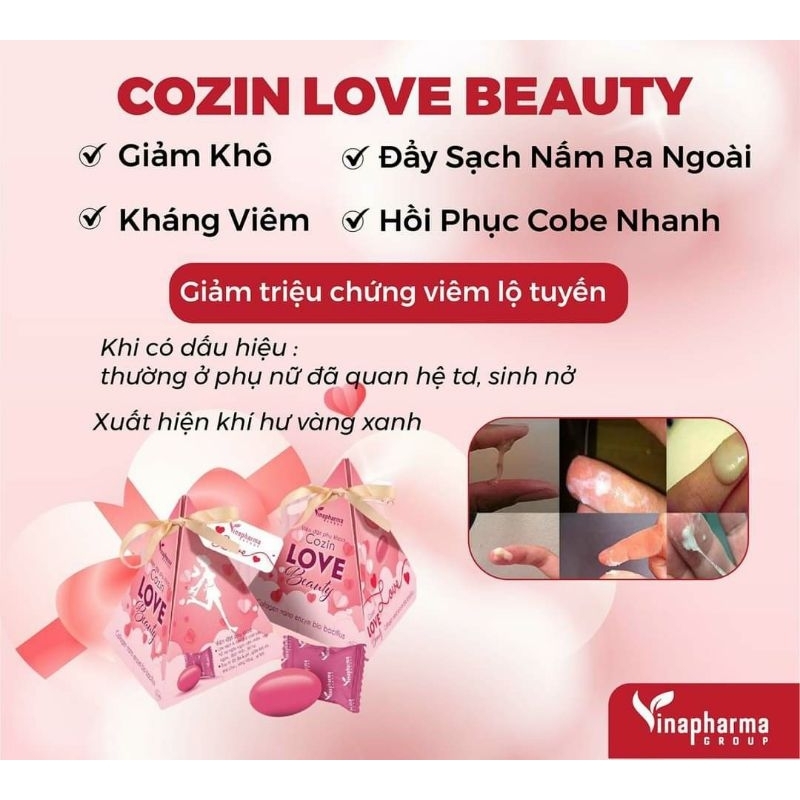 Kẹo vệ sinh phụ nữ Cozin love beauty Vinapharma