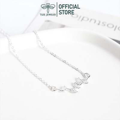 Lắc tay bạc nữ TLEE cánh hoa sen nữ tính TLEE JEWELRY LT0175